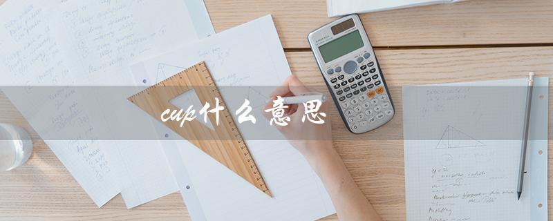 cup什么意思（cup是什么网络用语）