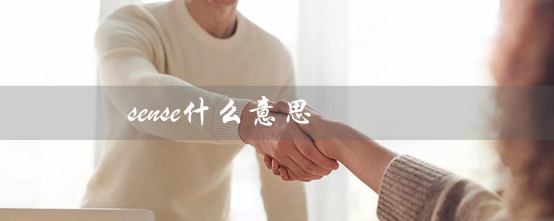 sense什么意思（sense的中文翻译是什么）