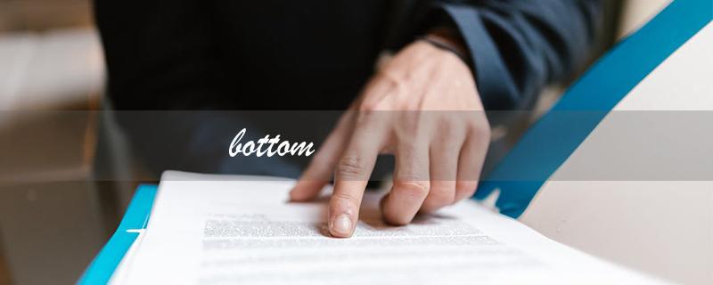 bottom（什么是bottom翻译）