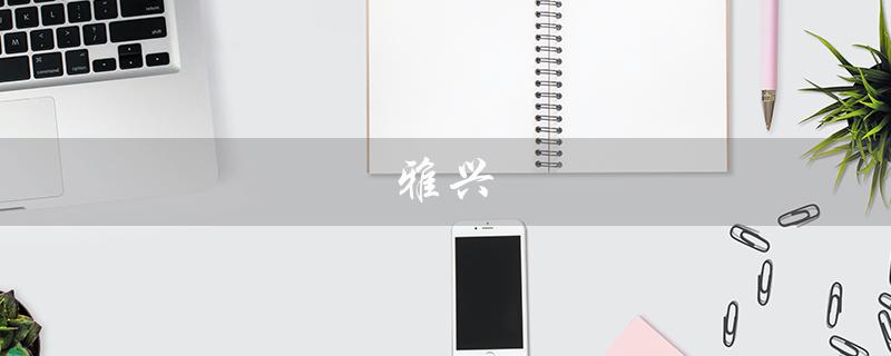 雅兴（什么是雅兴（4个字））