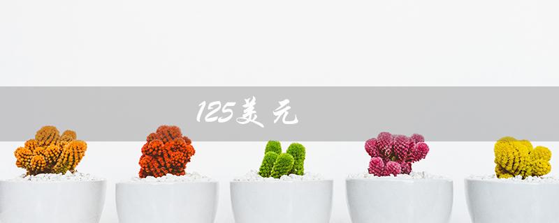 125美元（125美元折合多少人民币）