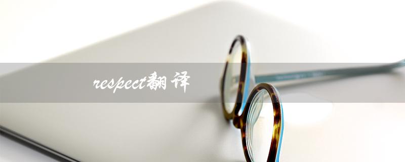 respect翻译（respect的中文翻译是什么）