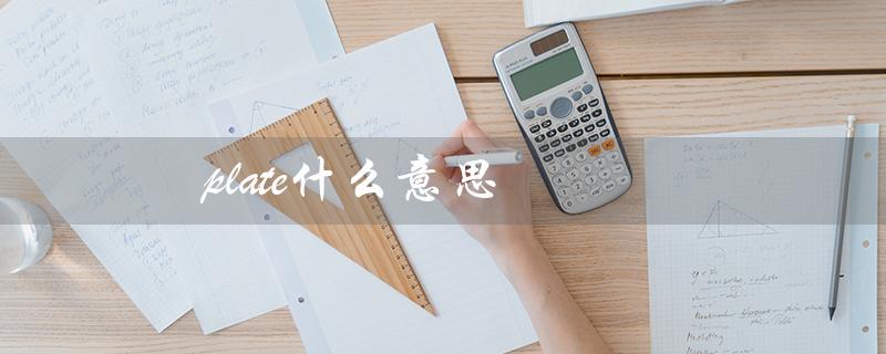 plate什么意思（英语中的不同用法）