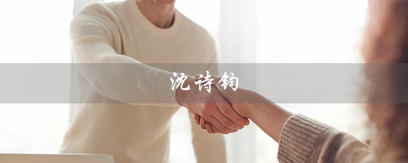 沈诗钧（沈诗钧从事何行业）