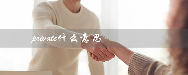 private什么意思（私人的、保密的）